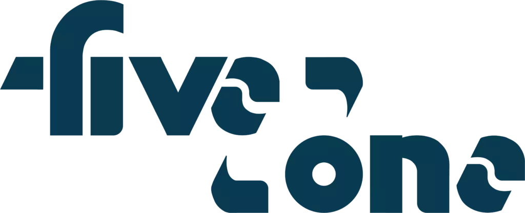 five2one logo in dark blue