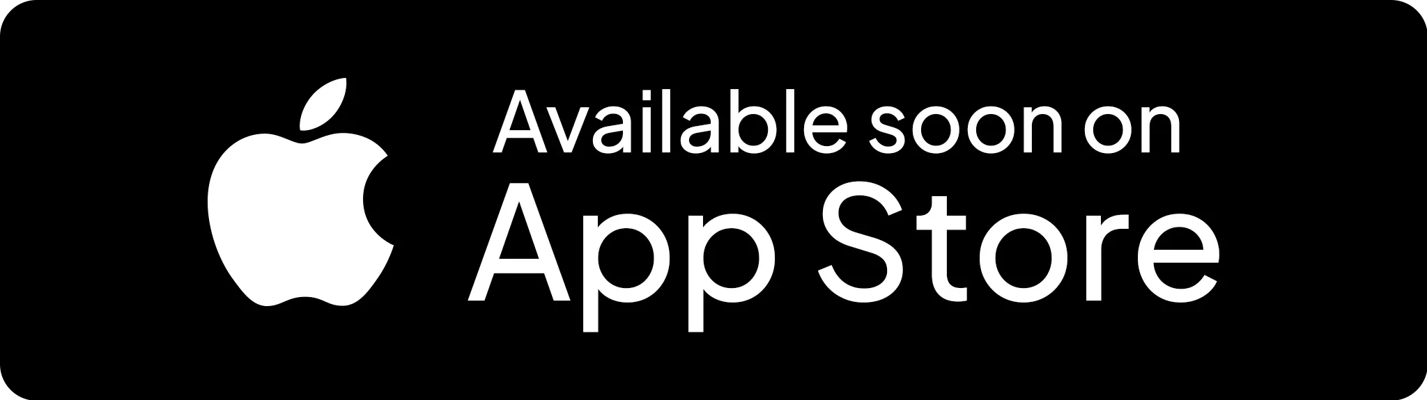 App Store badge announcing the five2one app is coming soon