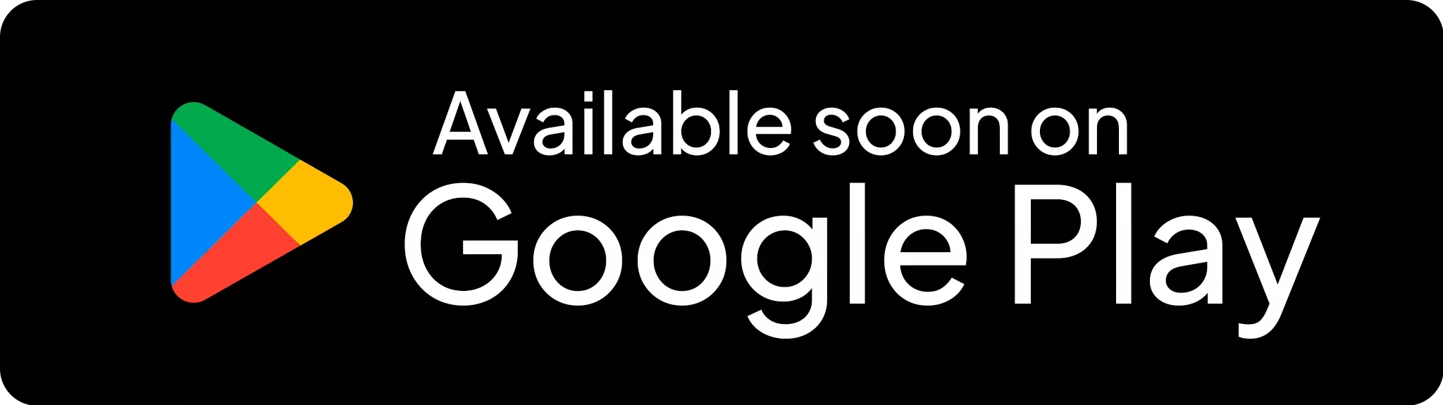 Google Play badge announcing the five2one app is coming soon